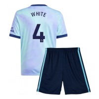 Camiseta Arsenal Ben White #4 Tercera Equipación para niños 2024-25 manga corta (+ pantalones cortos)